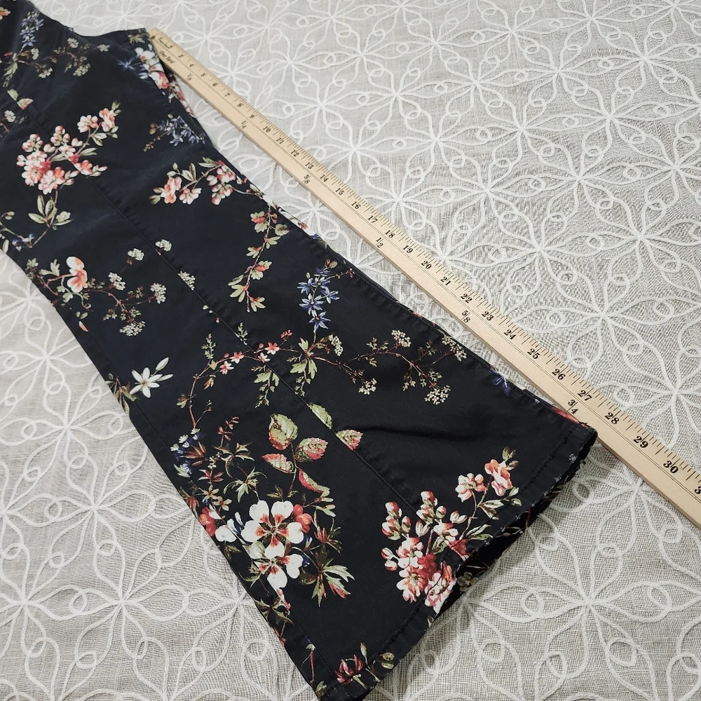 Anthropologie Pilcro The Demilune Floral Print Bootcut Utility Pants - Picture 14 of 16